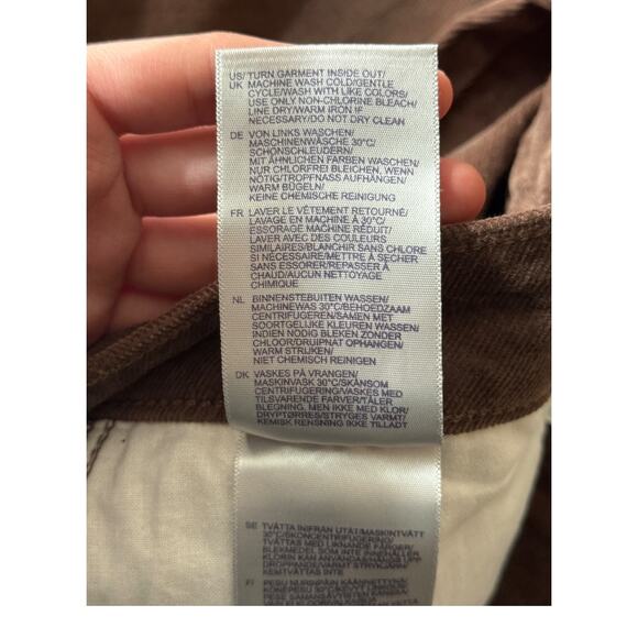 NYDJ Marilyn straight corduroy pants brown size 18 - Picture 8 of 8